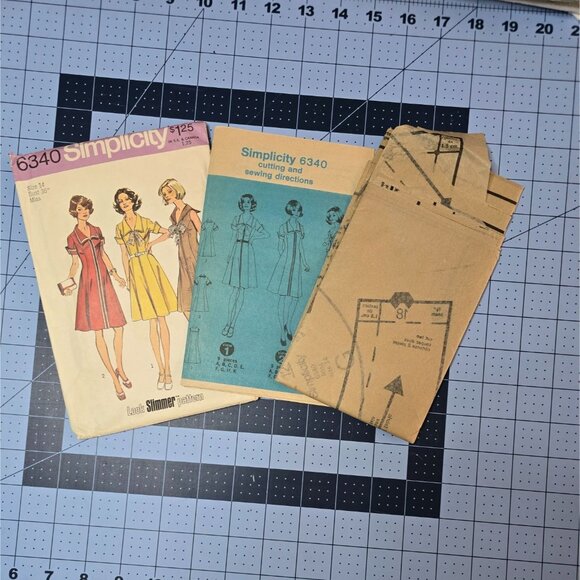 Simplicity 6340 Misses Princess Dress Sewing Pattern Size 14 Bust 36" 1970s - Picture 3 of 5